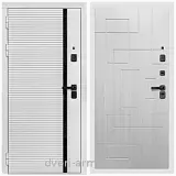 Дверь входная Армада Каскад WHITE МДФ 10 мм / МДФ 16 мм ФЛ-57 Белый жемчуг